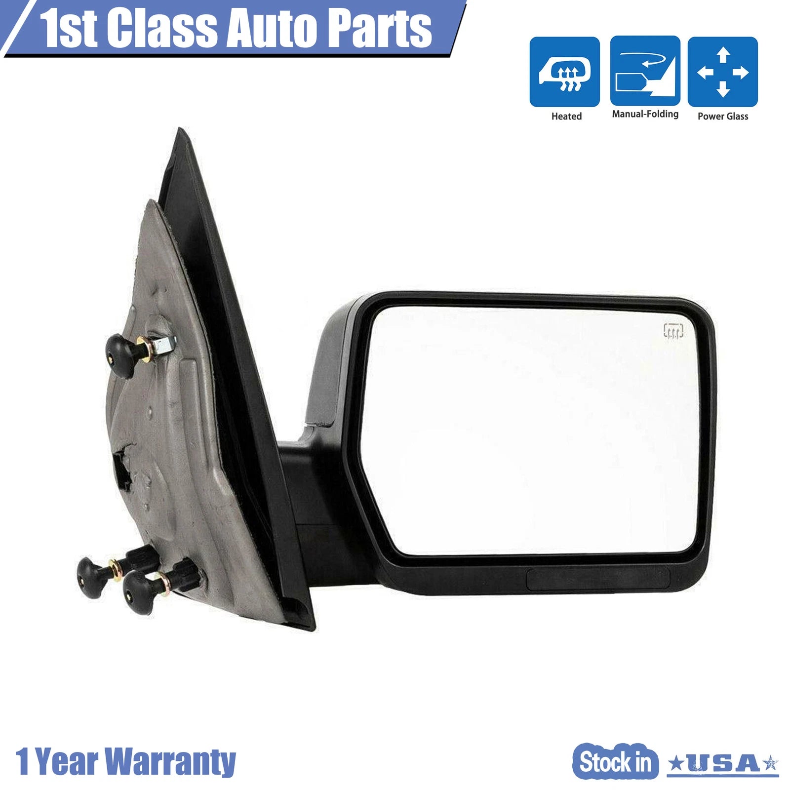 Right Power Heated View Mirror for Ford F150 (2004–2008)