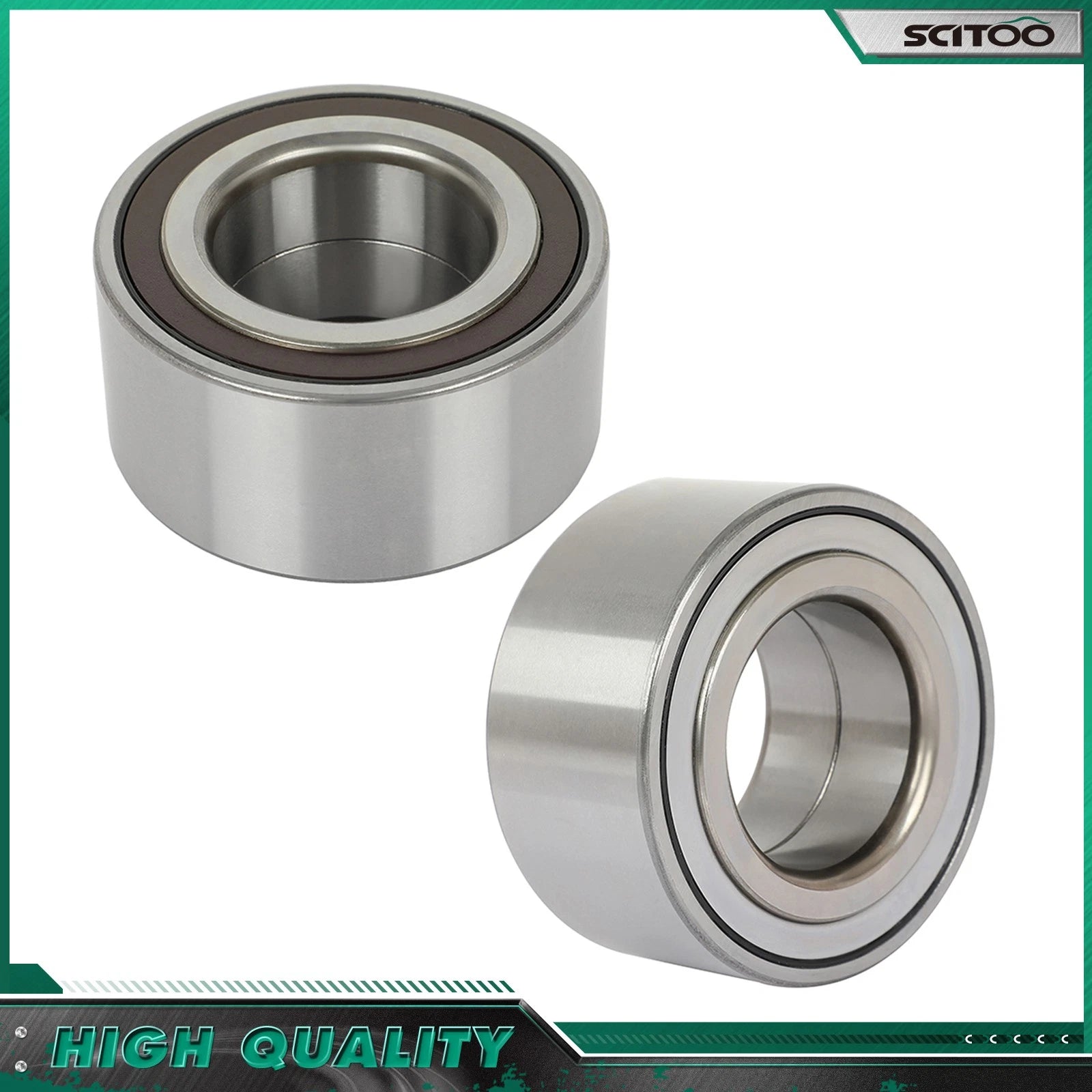 Set of 2 Front Wheel Bearings for Honda Element (2003–2010) & CR-V (2002–2006)