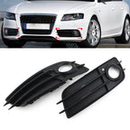 1 Pair Fog Light Grille Cover for Audi A4 B8 S4 (2008–2012)
