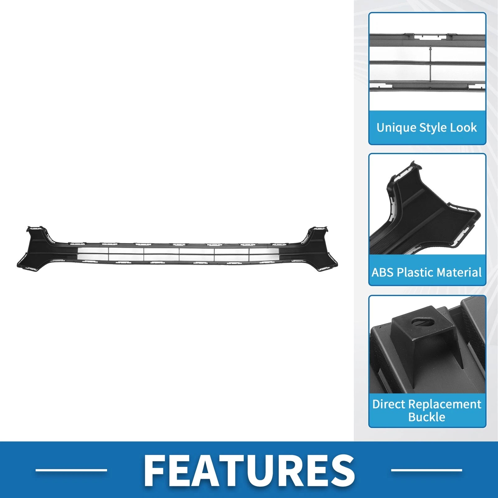 Front Hood Bumper Grille for Toyota Tacoma (2016) Black