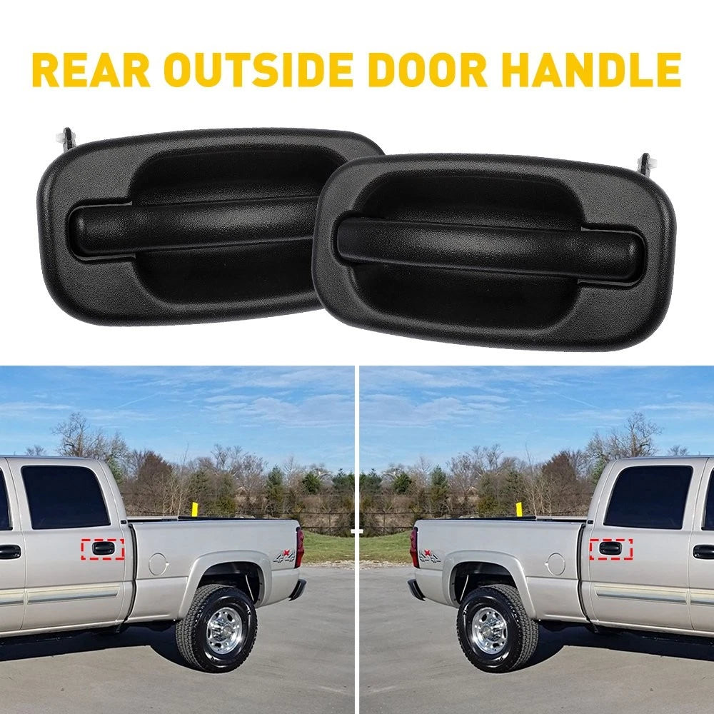 2X Rear Outside Door Handle for Chevy Avalanche 1500 2500 (2002–2006)
