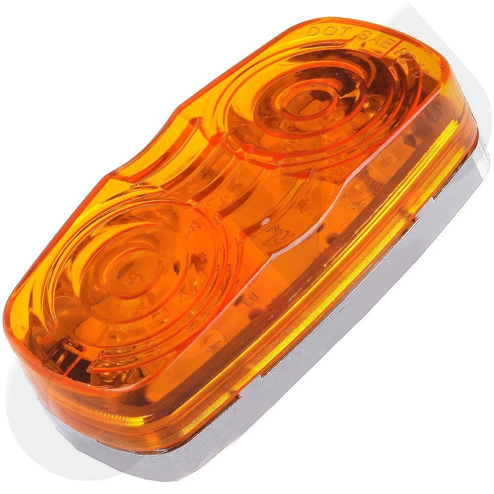 Set of 4 Amber 4 Inch LED Side Marker Lights for Pickup Truck