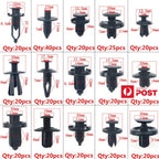 Mud Flap Fasteners  Push Clips for Bumper Fender Liner (Fits Various Years)