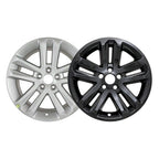 Wheel Skins Set of 4 Gloss Black 18 Inch 5 Split Spoke for Ford Explorer (2011–2017)