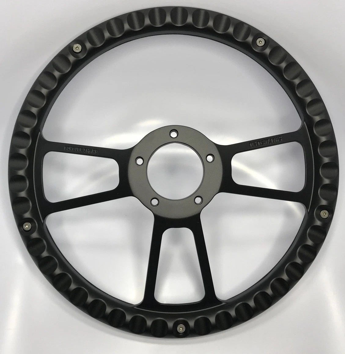 14 Inch Steering Wheel Cover Gloss Carbon Fiber for Universal Fit Vehicles (—)