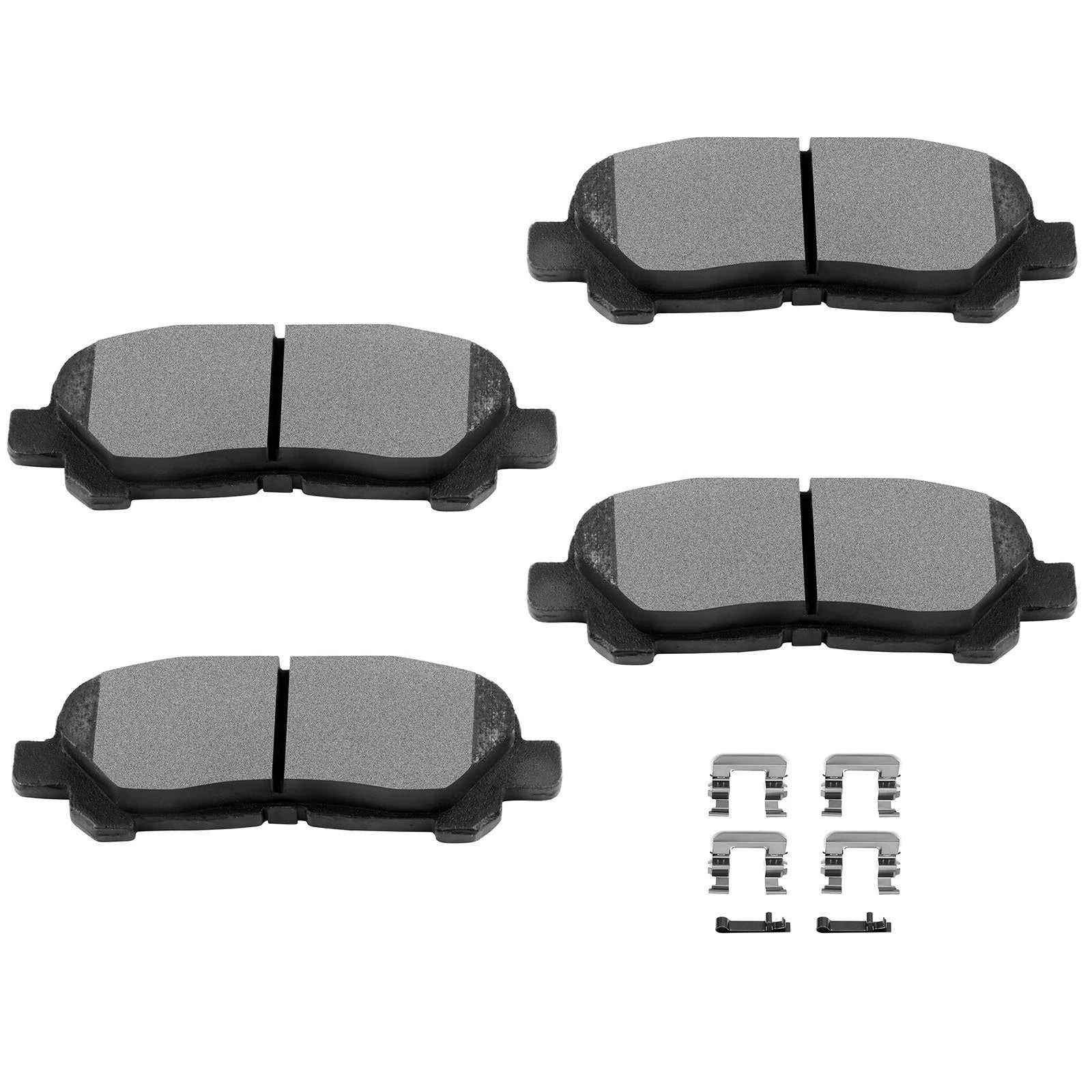 Set of 4 Brake Rotors & Ceramic Pads for Toyota Highlander (2008–2013)