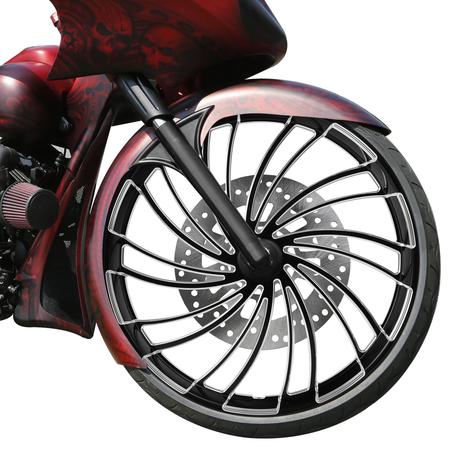30" Front Wheel Rim & Single Disc Hub for Harley Touring Street Glide (1997–2021)