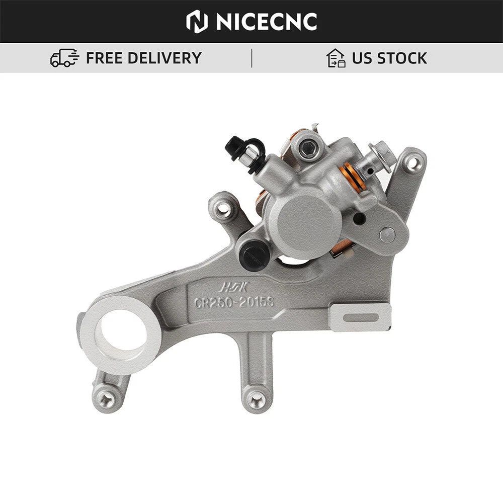 Rear Brake Caliper with Pads Set for Honda CR125R CR250R CRF450R CRF450X CRF250X (2000–2023)