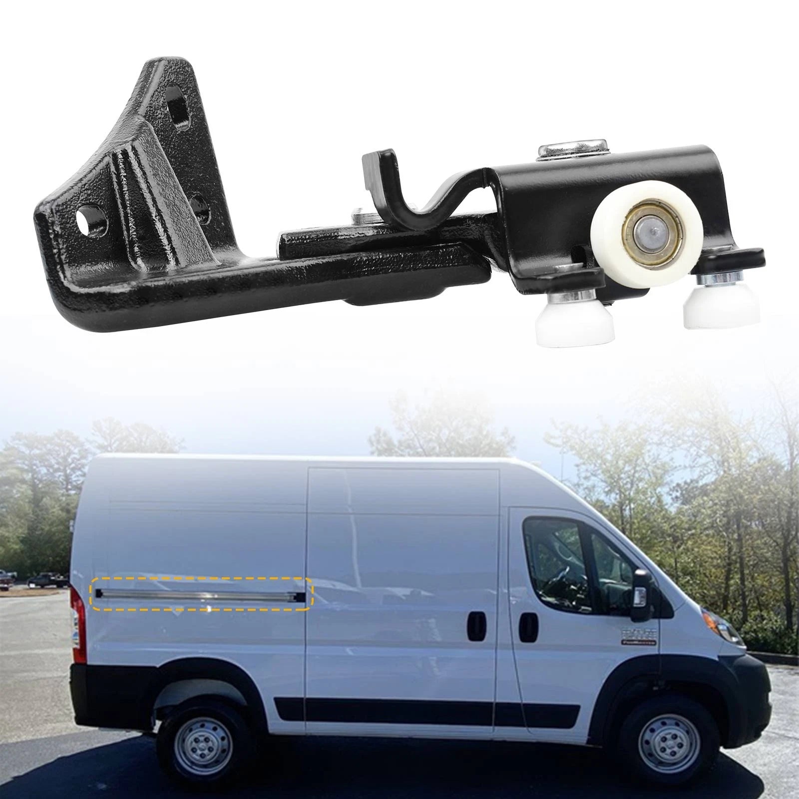 Right Sliding Door Roller Hinge for Ram Promaster 1500 2500 (2014–2026) 68271842AA