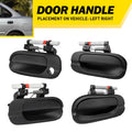4X Black Exterior Door Handle for Nissan Sentra (2000–2006) RH LH