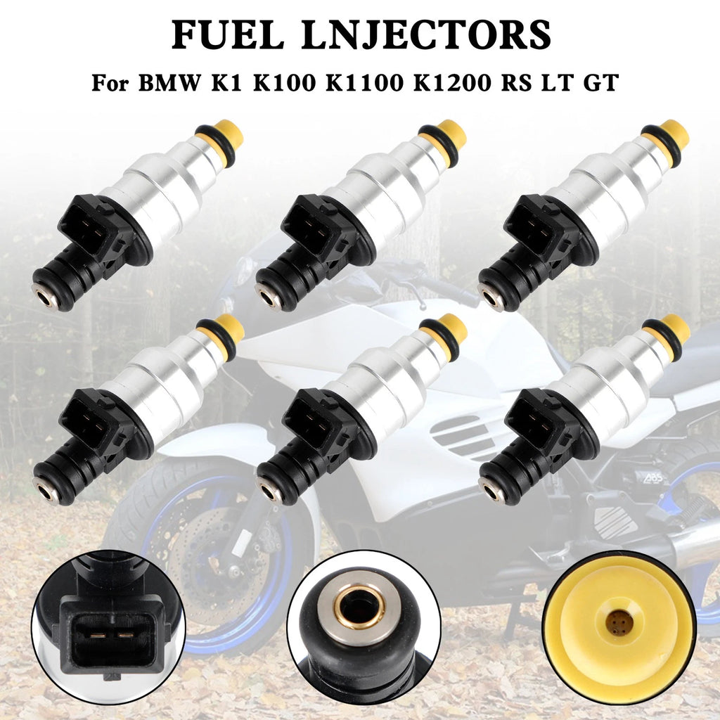 6PCS Fuel Injector 0280150941 0280150705 for BMW K1 K100 K1100 K1200 (1983–1997)