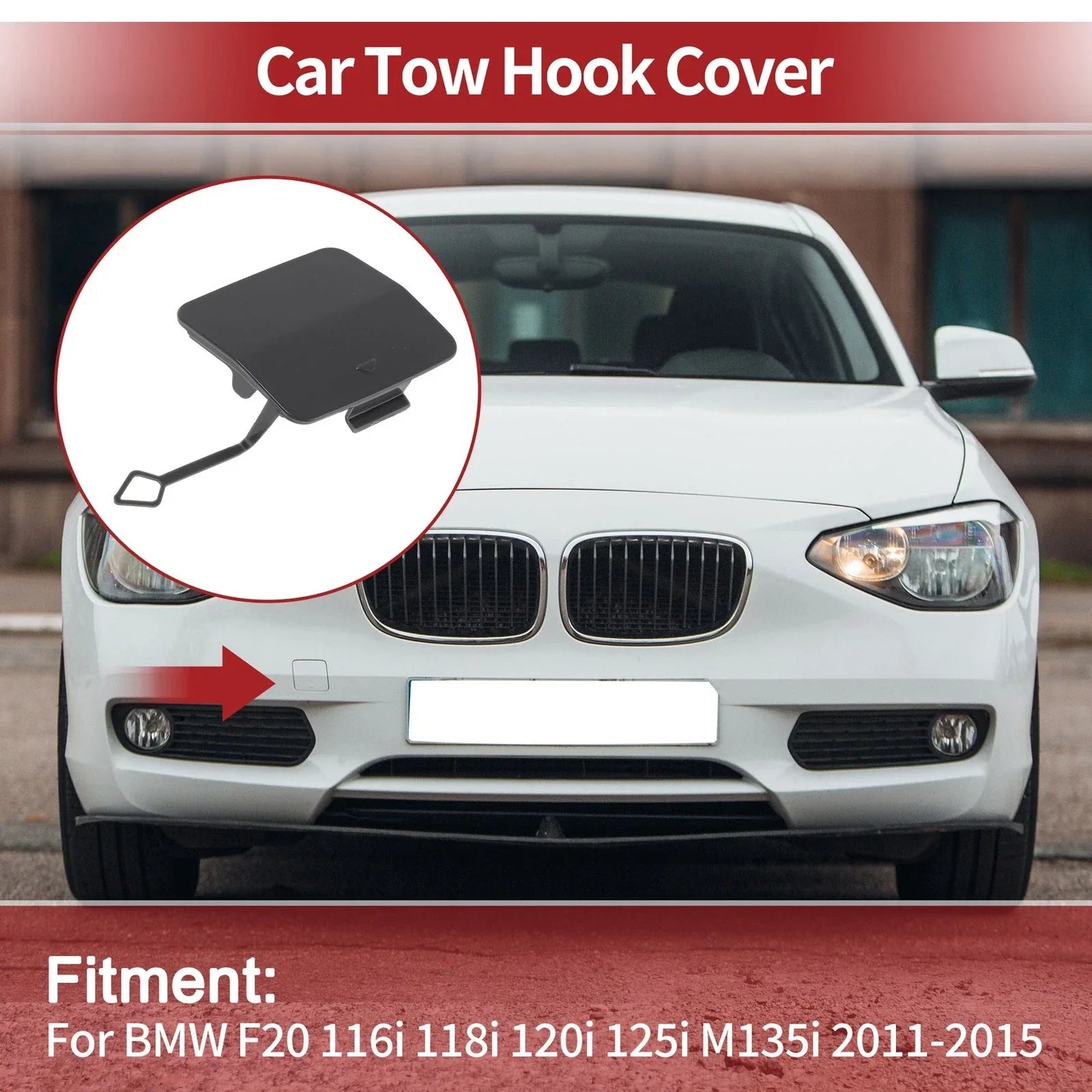 Tow Hook Cover Cap for BMW F20 116i 118i 120i 125i