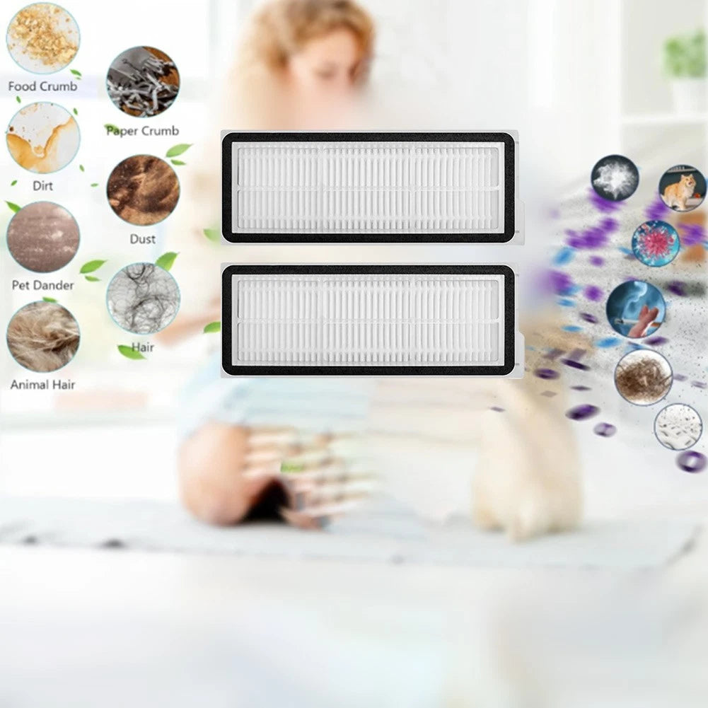 HEPA Filter Set of 8 for Roborock QV35A QV35S (2018–2023)
