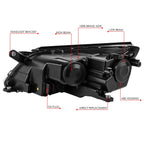 OE Style Replacement Headlight Lamp for VW Tiguan (2009–2011) Right Side