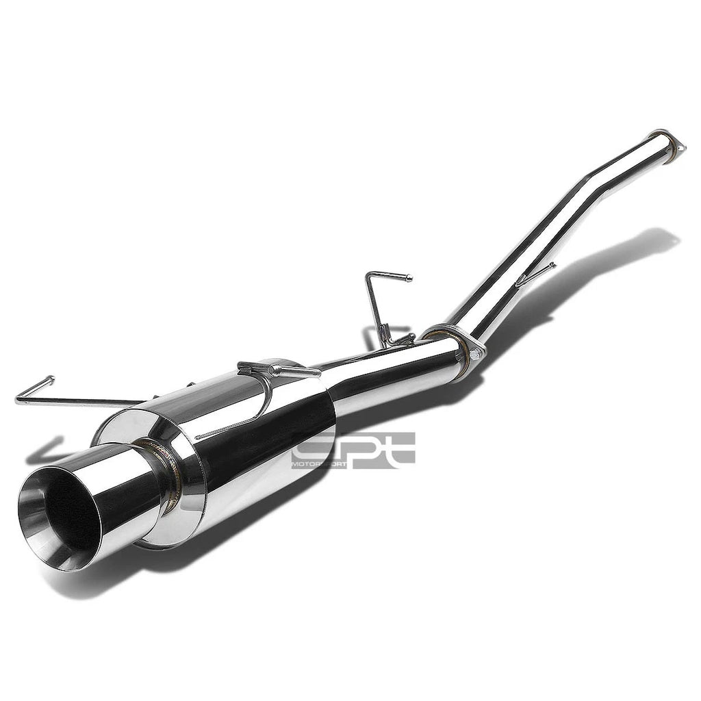 4" Rolled Muffler Tip Stainless Racing Catback Exhaust for Nissan 240SX S14 (1995–1998)