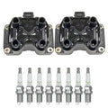 2 Ignition Coils & 8 V-Power Spark Plugs for Lagonda Range LS400 V8