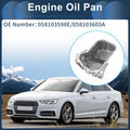 1 Pcs Engine Oil Pan No. 058103598E/058103603A for Audi A4 (1997–2000) Aluminum