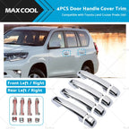 Chrome Door Handle Cover Trim for Toyota Land Cruiser Prado (2009–2023)