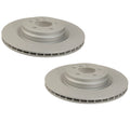 Set of 2 Rear Zimmermann Vented Brake Disc Rotors for BMW F01 F02 F07 F10 (2008–2017)