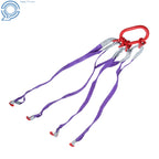 Set of 4 Lifting Slings Straps with Hooks for Heavy-Duty Rigging