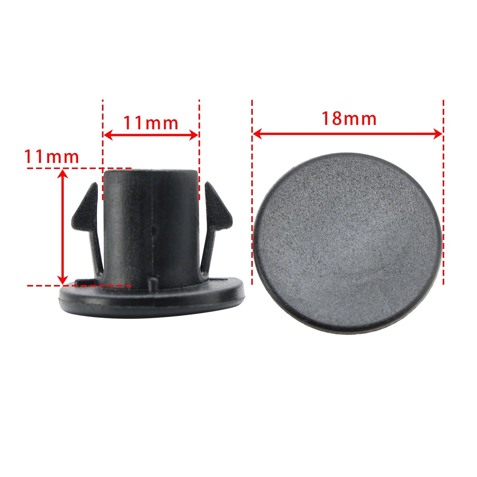 Fairing Mirror Hole Plug Kit Black for Street Glide FLHX/FLHXSE (2024)