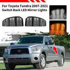 Sequential LED Side Towing Mirror Turn Signal Lamps for Toyota Tundra (2007–2021)