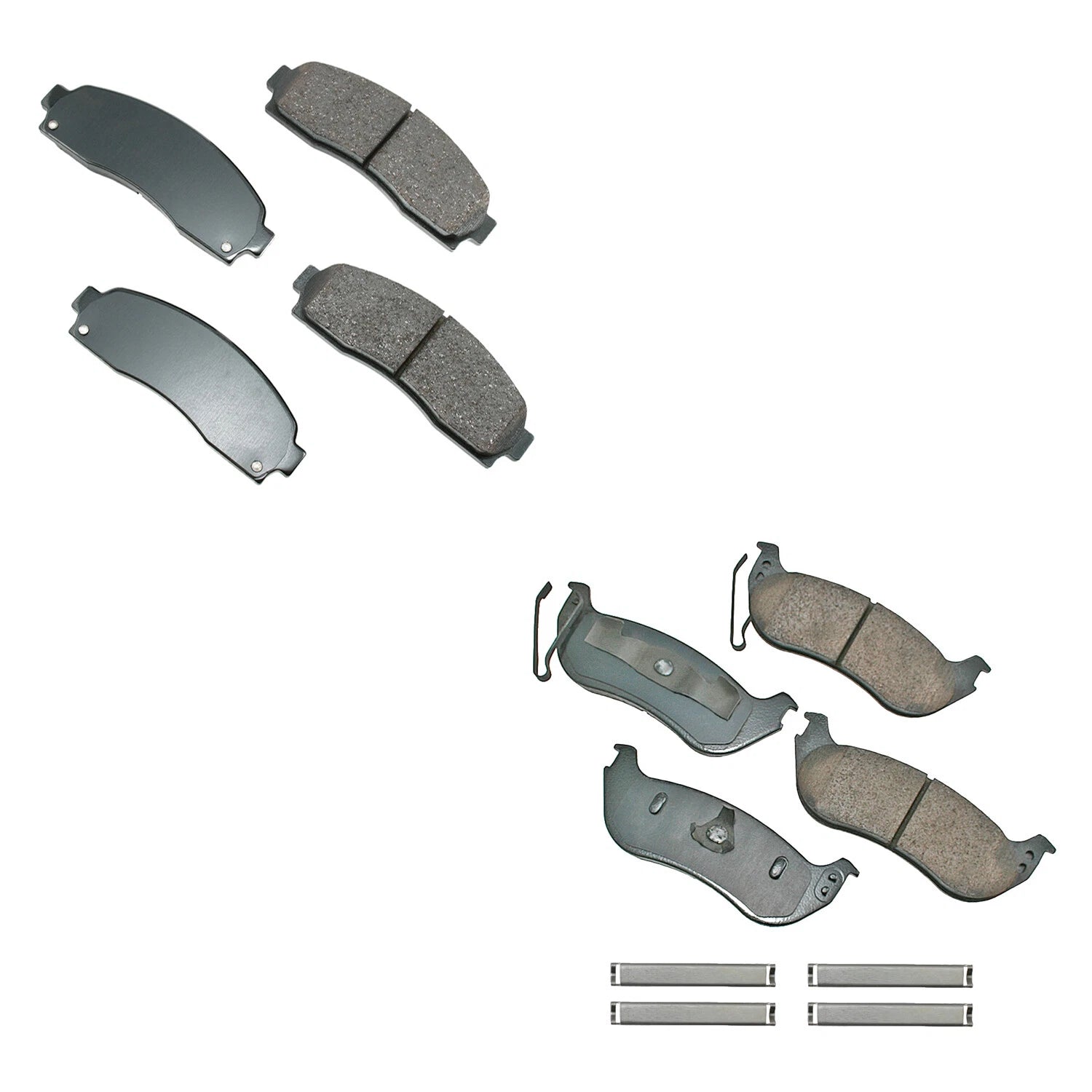 Akebono ProACT Front & Rear Ceramic Disc Brake Pad Kit for Ford Explorer (2005)
