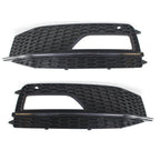 Honeycomb Fog Light Grill Bezel Covers for Audi S4/A4 S-line (2012–2015)