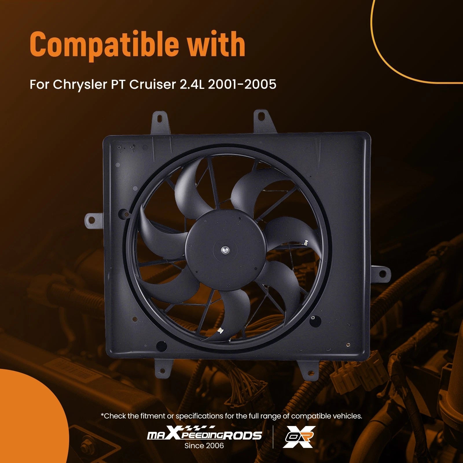 Radiator Cooling Fan for Chrysler PT Cruiser 2.4L (2001–2005)