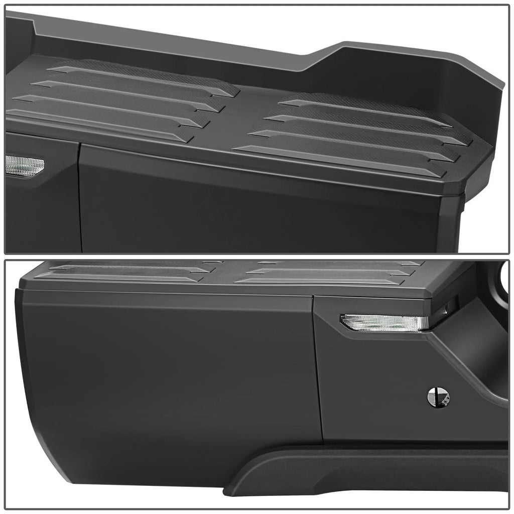 Rear Step Bumper for Toyota Tundra (2022–2026) Black w/Sensor Holes