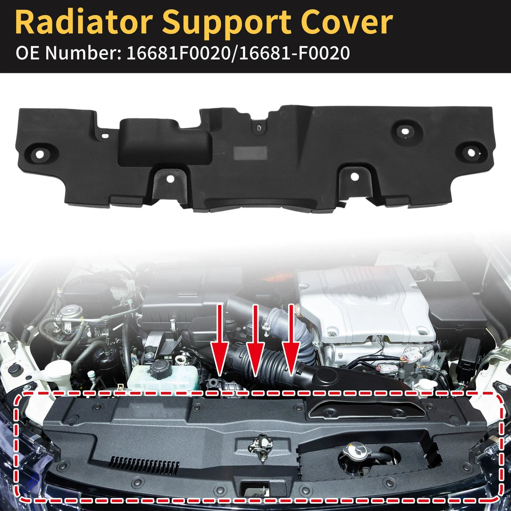 Radiator Support Cover for Toyota RAV4 (2019–2022) No. 16681F0020/16681-F0020
