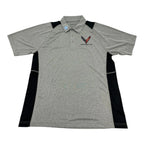 C8 Corvette Polo Shirt Heather Gray Black for Chevrolet Corvette (2020–2024)