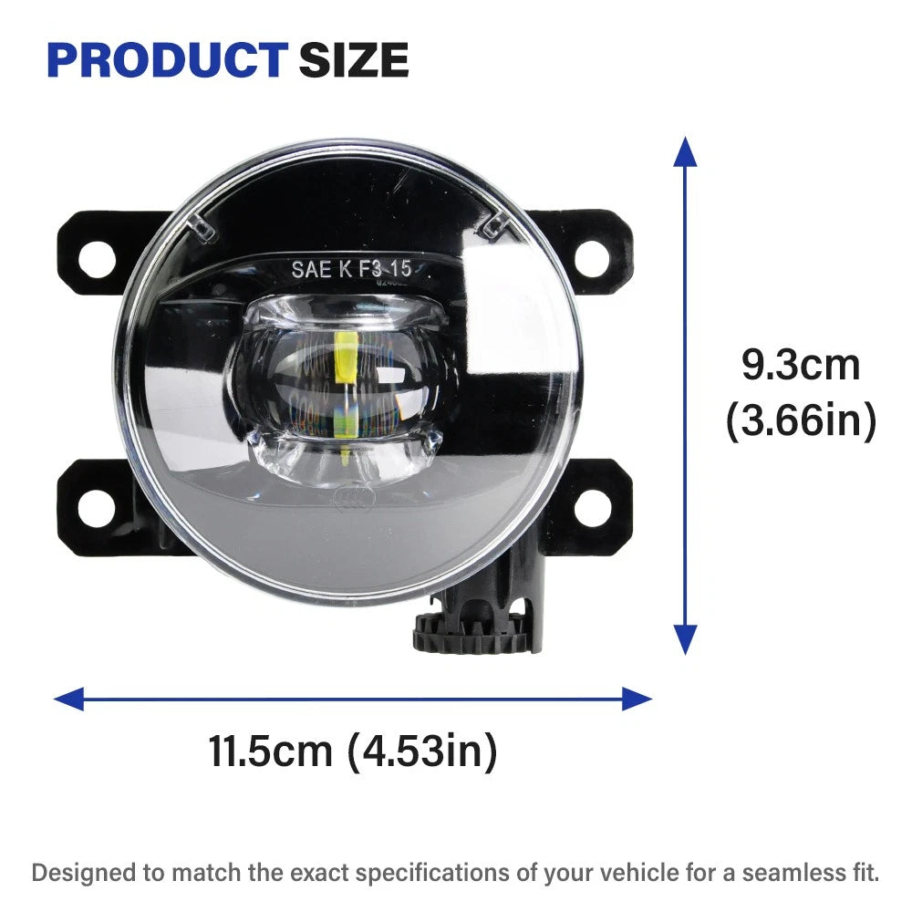 2X Fog Lights for Subaru Forester (2014–2020) Front Driver & Passenger Side