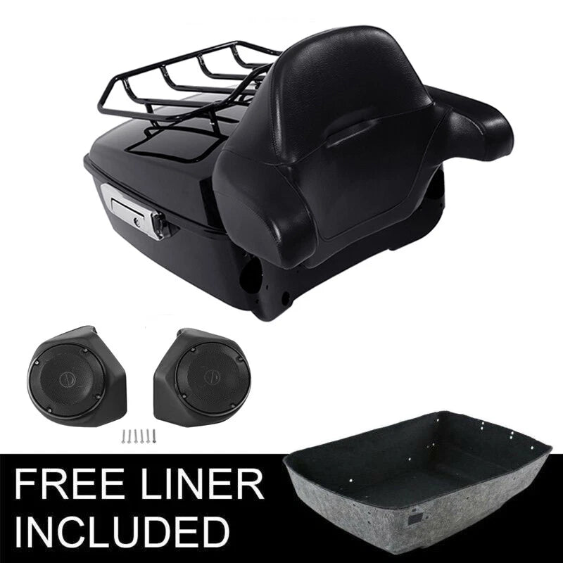 Trunk Luggage Rack Speakers for Harley Touring Street Road Glide (2014–2026)