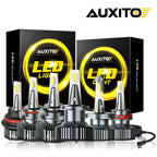 AUXITO LED Headlight Bulbs Conversion Kit 9005 + H11 for