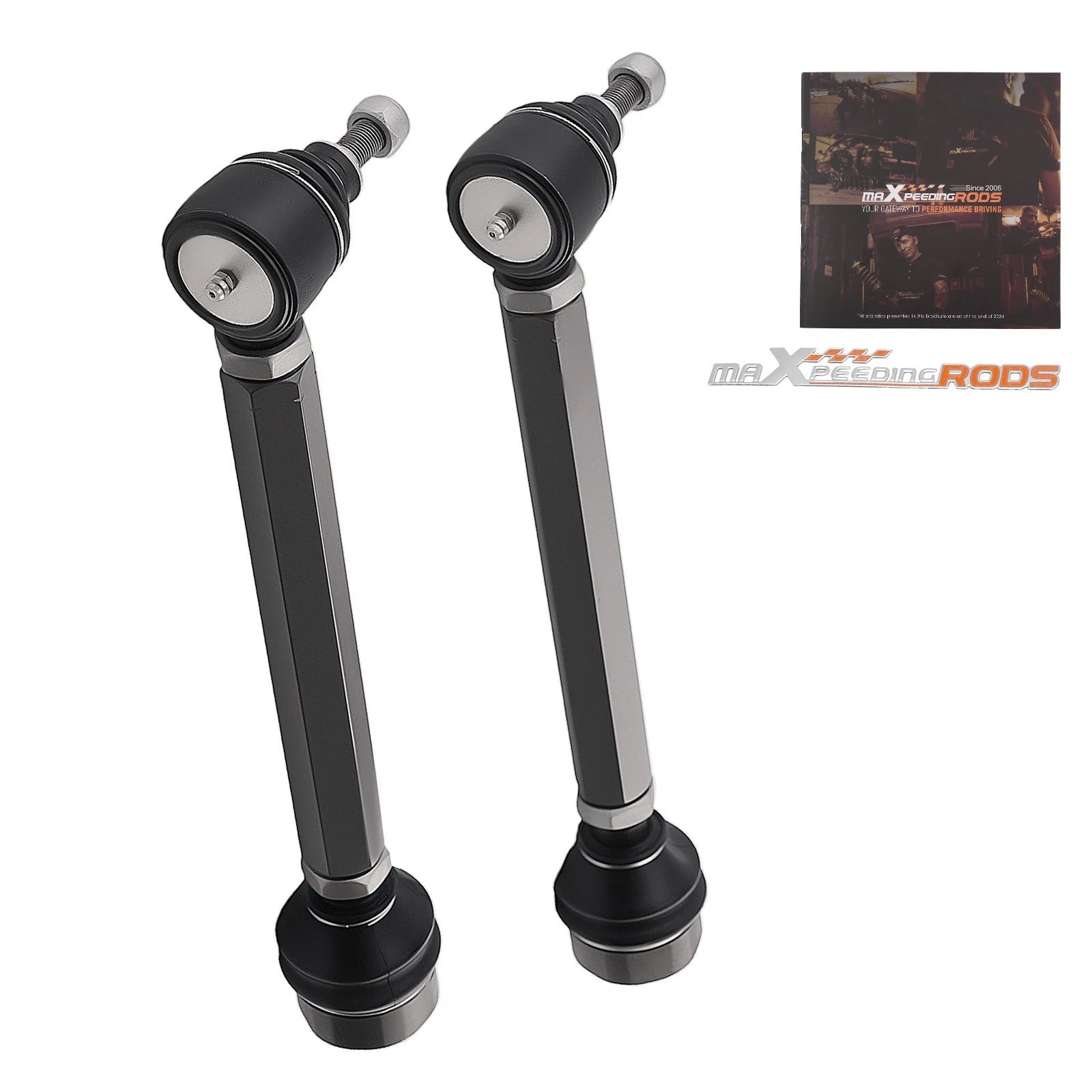 Set of 2 Front Lower Tie Rods for Chevy Silverado 1500 GMC Sierra 1500 (1999–2007)