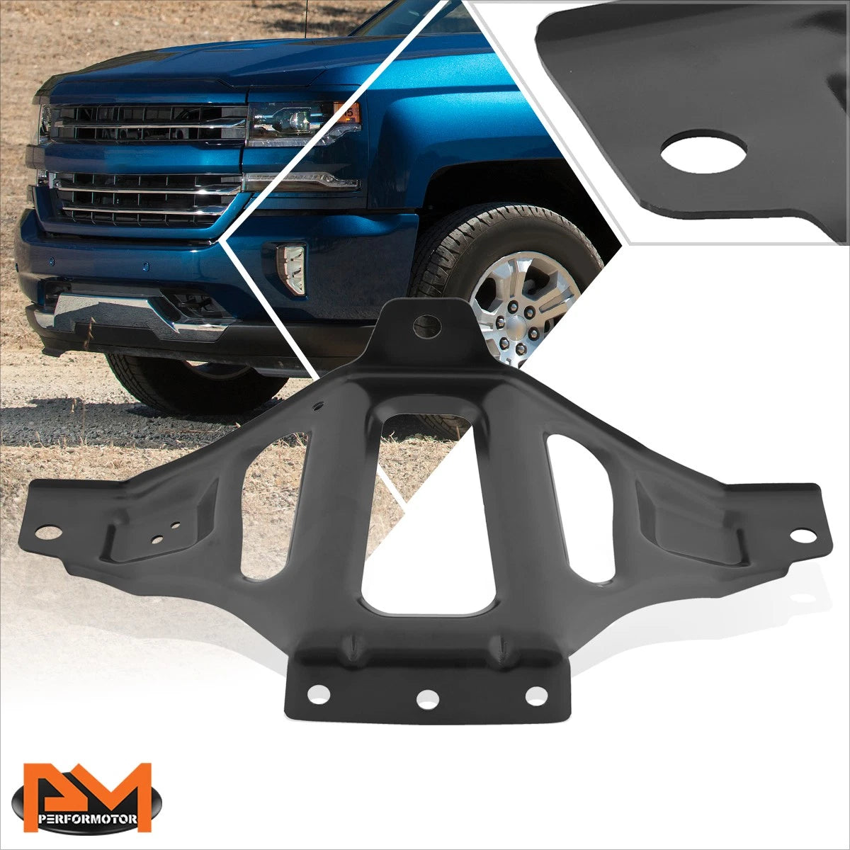 Center Lower Bumper Cover Support Bracket for Chevrolet Silverado 1500 (2016–2019)