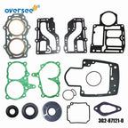Gasket Set for Tohatsu Mercury Nissan 2T 9.9 15HP (3G2-87121, 351-01005)