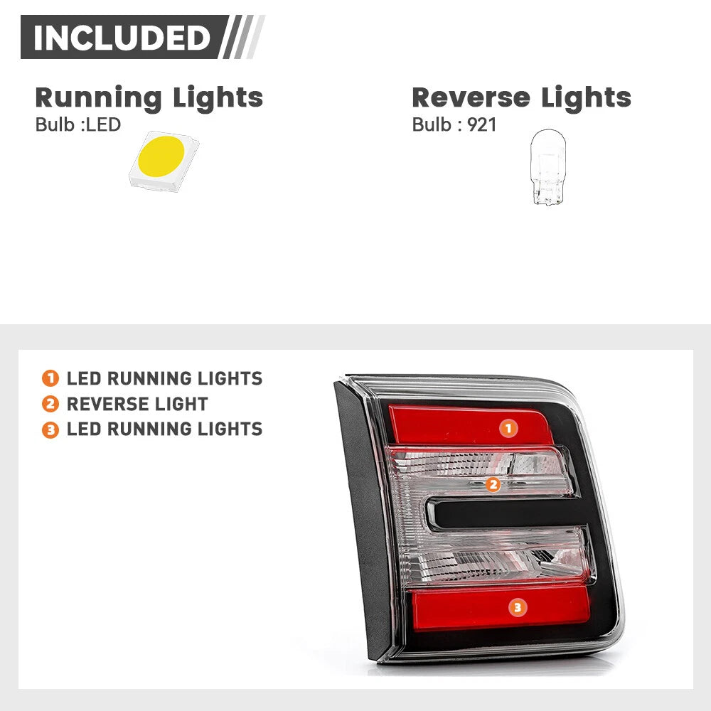 LED Tail Light for GMC Acadia (2013–2016) Inner Trunk Lamp Replacement Driver Side