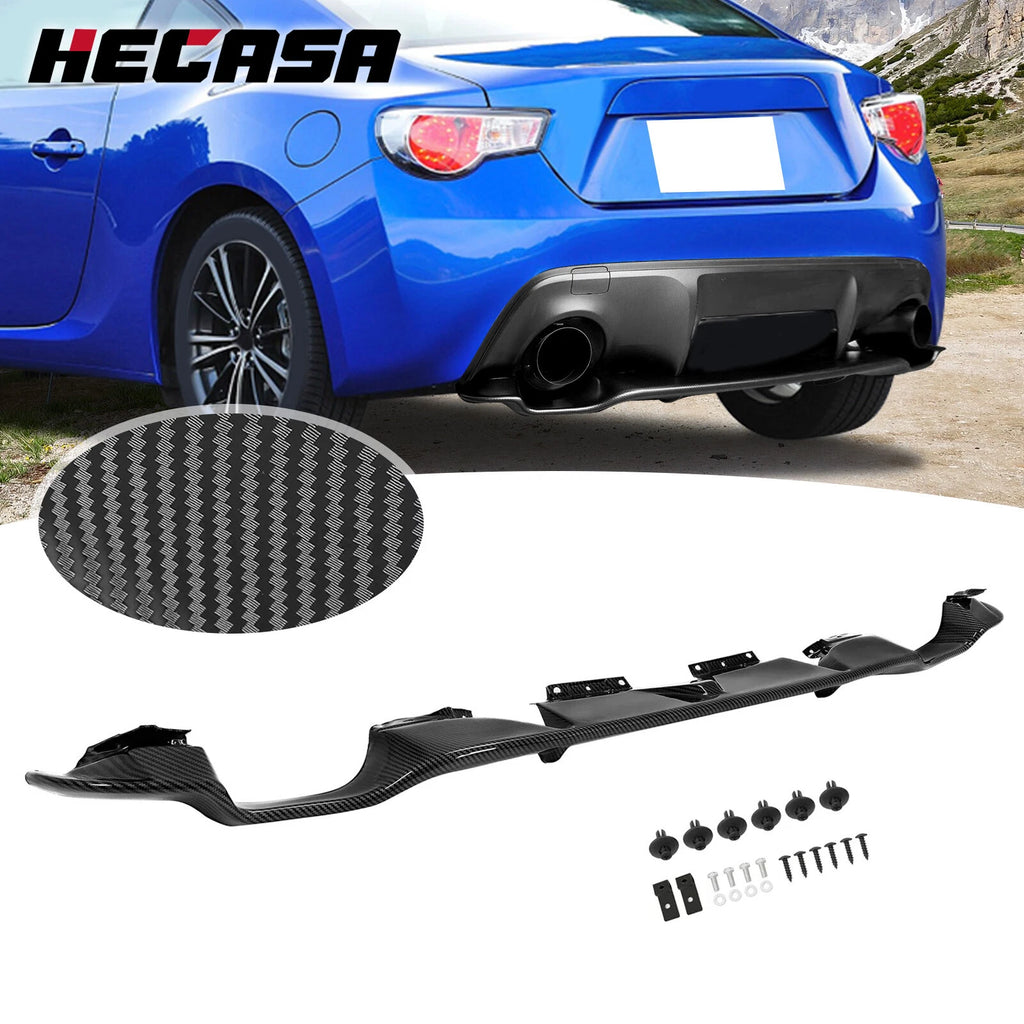 Carbon Fiber Rear Bumper Diffuser Lip Spoiler for Subaru BRZ Coupe (2013–2020)
