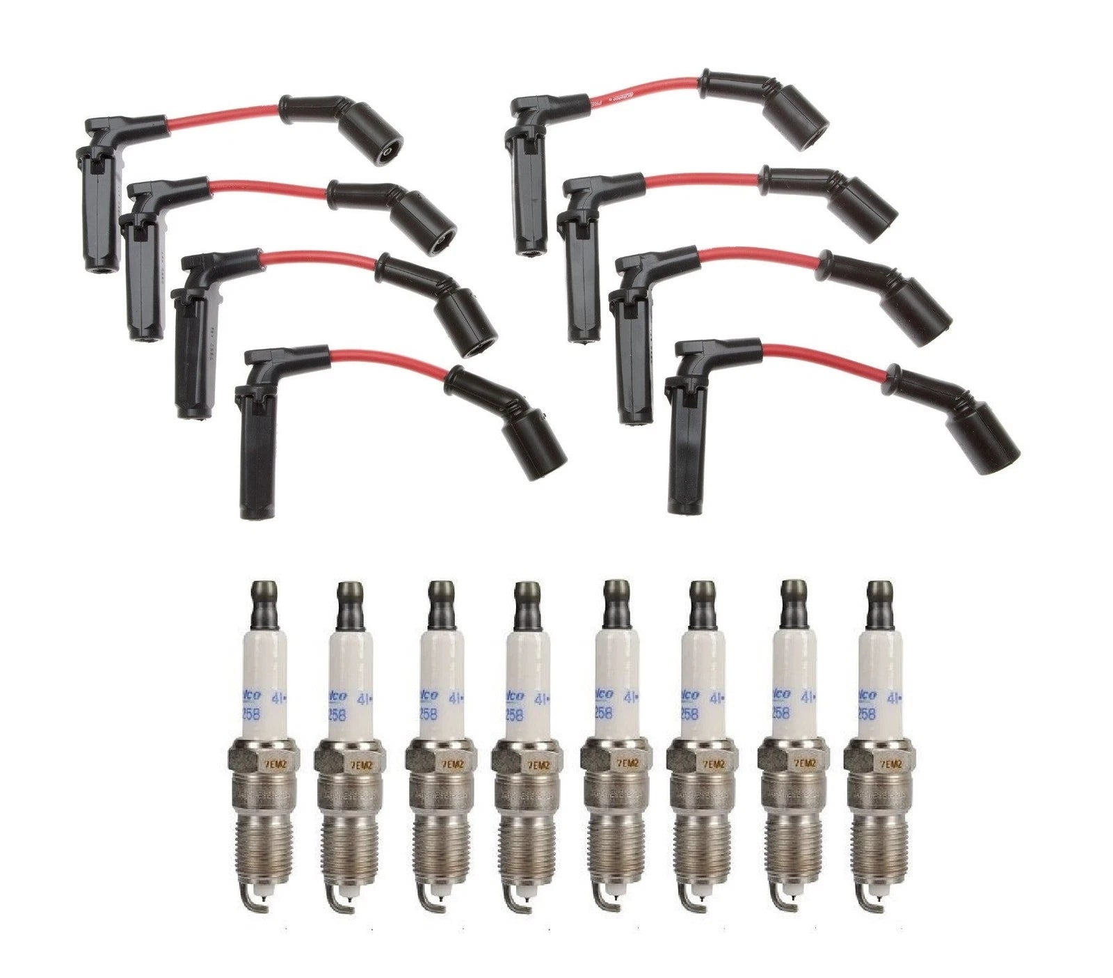 Pro Ignition Wire Set & ACDelco Iridium Spark Plugs Kit for Chevy V8