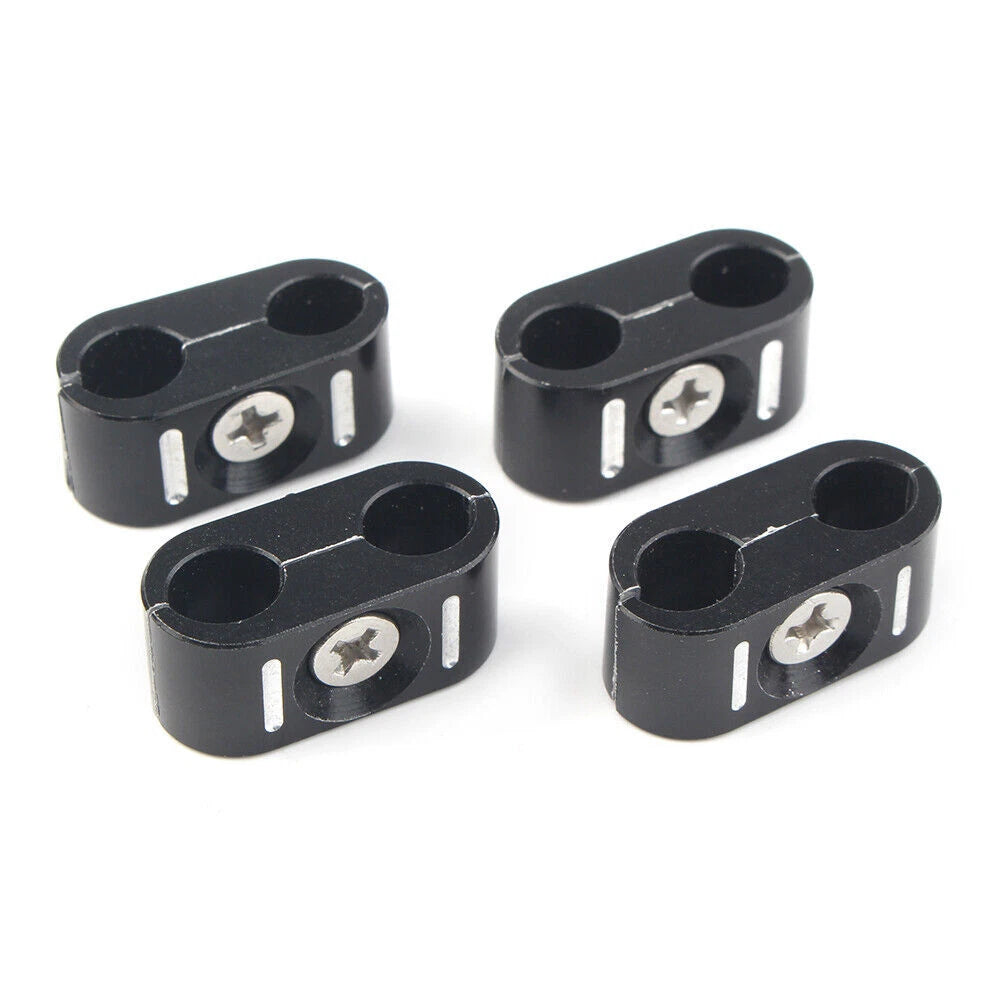 Set of 4 Brake Throttle Cable Clips for Harley (1984–UP)