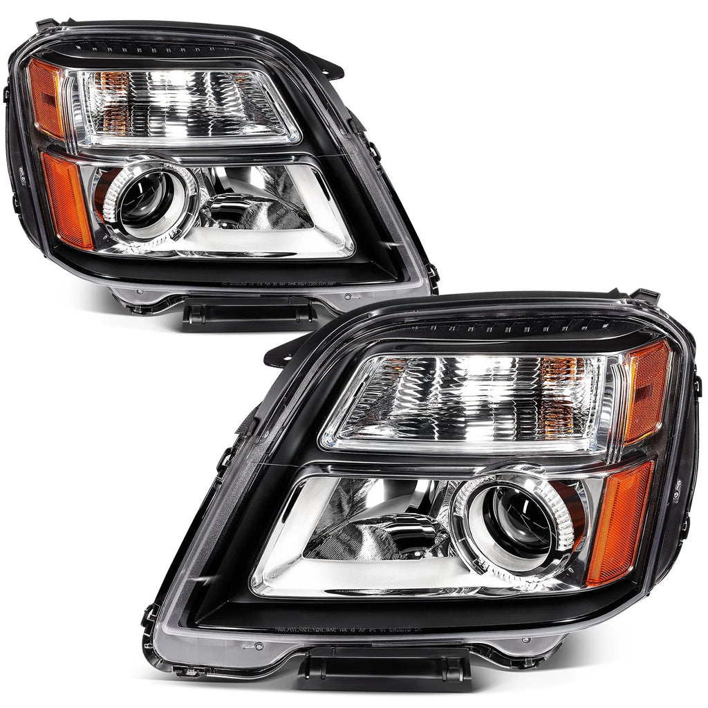 Pair of Black Projector Headlights for GMC Terrain (2016–2017)