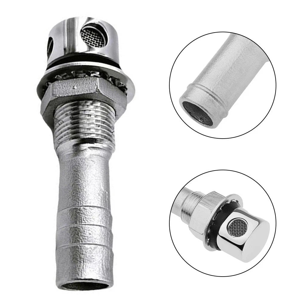 Through Hull Fuel Tank Vent for - Stainless Steel