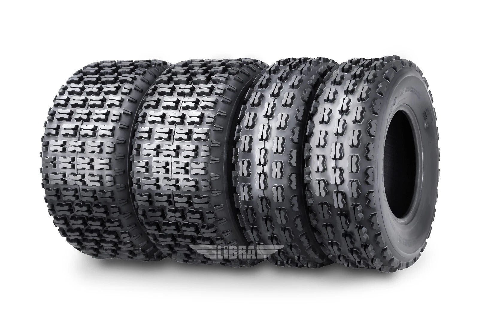 Set of 4 Wanda ATV Tires 21x8-9 Front & 22x10-10 Rear 4PR