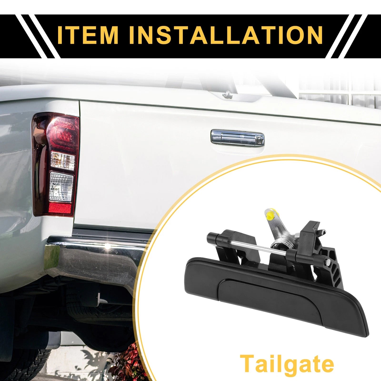 Liftgate Latch Tailgate Handle for Toyota Tacoma (1995–2004) No. 6909035010 Black