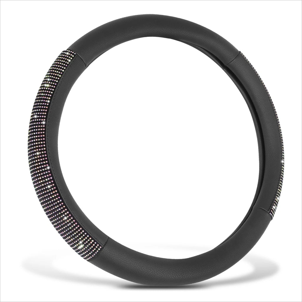 Steering Wheel Cover for Universal Fit (14.5-15" Diameter) Synthetic Leather