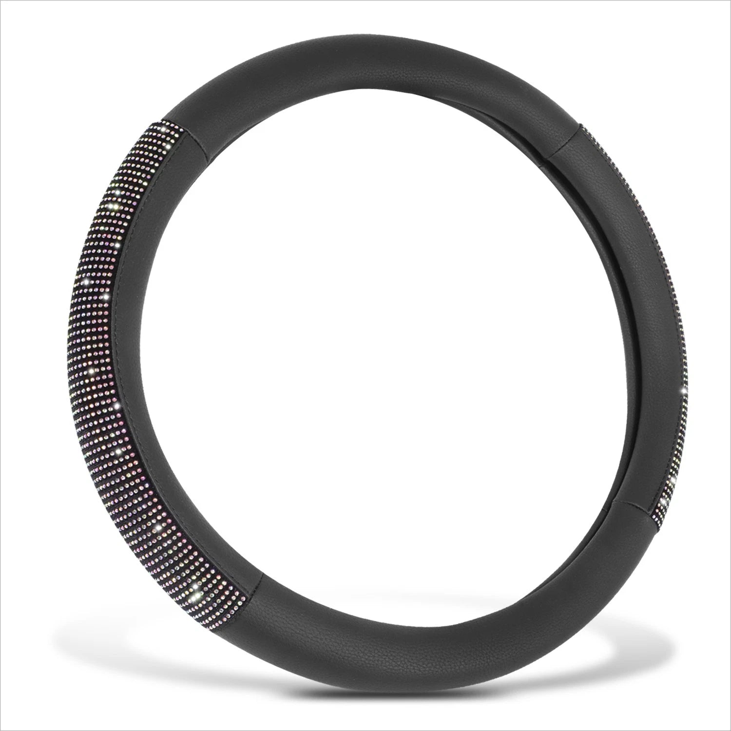 Steering Wheel Cover for Universal Fit (14.5-15" Diameter) Synthetic Leather