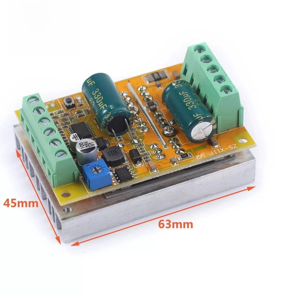 BLDC Motor Controller for Three Phase Sensorless 5V 50V 380W (Compact 63mm)
