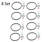 Set of 8 Carburetor Needle Seat Rebuild Kit for Tecumseh (631021, 631021A, 621021B)
